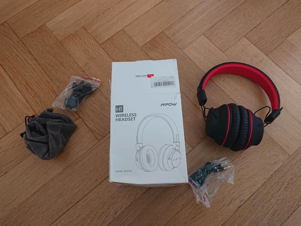 MPOW H1 Wireless Headset Red Kopfhörer  in Düsseldorf