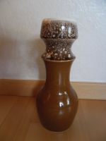Vase Keramik Retro - Vintage , braun-weiß glasiert, 24,5 cm hoch Bayern - Hof (Saale) Vorschau