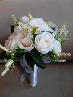 Künstlicher Hochzeitsstrauß weiße Rosen Brautblume Brautjungfer Nordrhein-Westfalen - Krefeld Vorschau