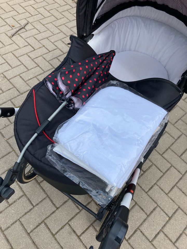 Kinderwagen, 3in1, Kombikinderwagen mit Babyschale in Augustusburg