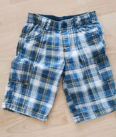 Kurze Hose Shorts blau weiß gelb kariert Gummizug Größe 116 Baden-Württemberg - Philippsburg Vorschau