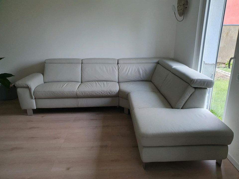 Leder Ecksofa in Saarbrücken