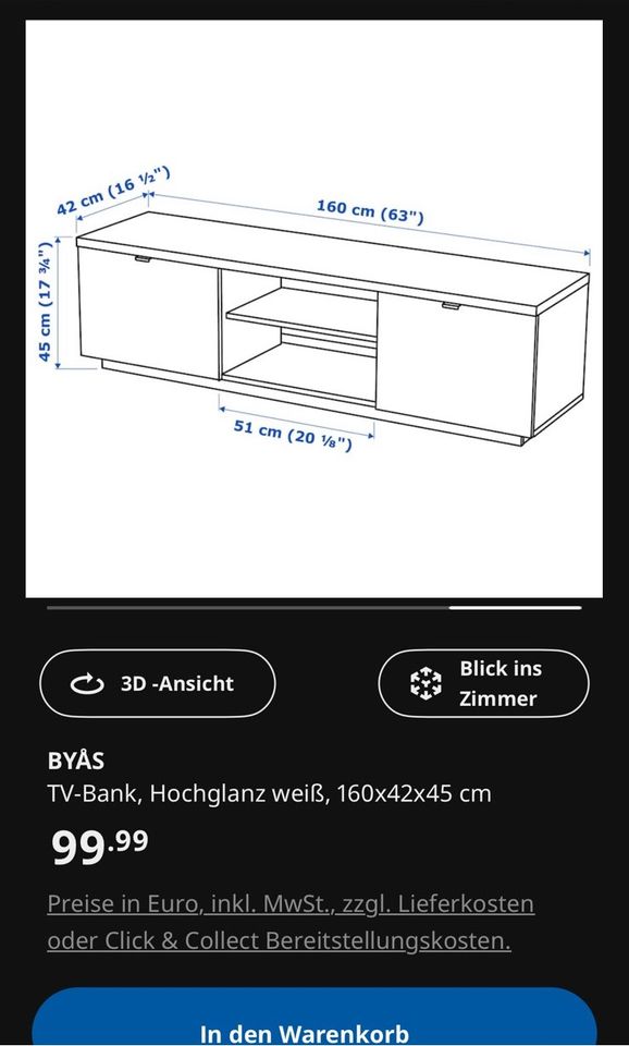 IKEA BYAS Sideboard tv Board in Bremen