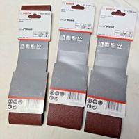 Bosch 3 Pack je. 3tlg. Schleifband-Set 75 x 610 mm Holz K80 , NEU Nordrhein-Westfalen - Hamminkeln Vorschau