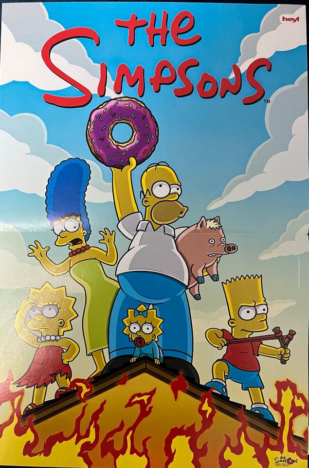 The Simpsons und Big Bang Theory Serien Poster in Köln