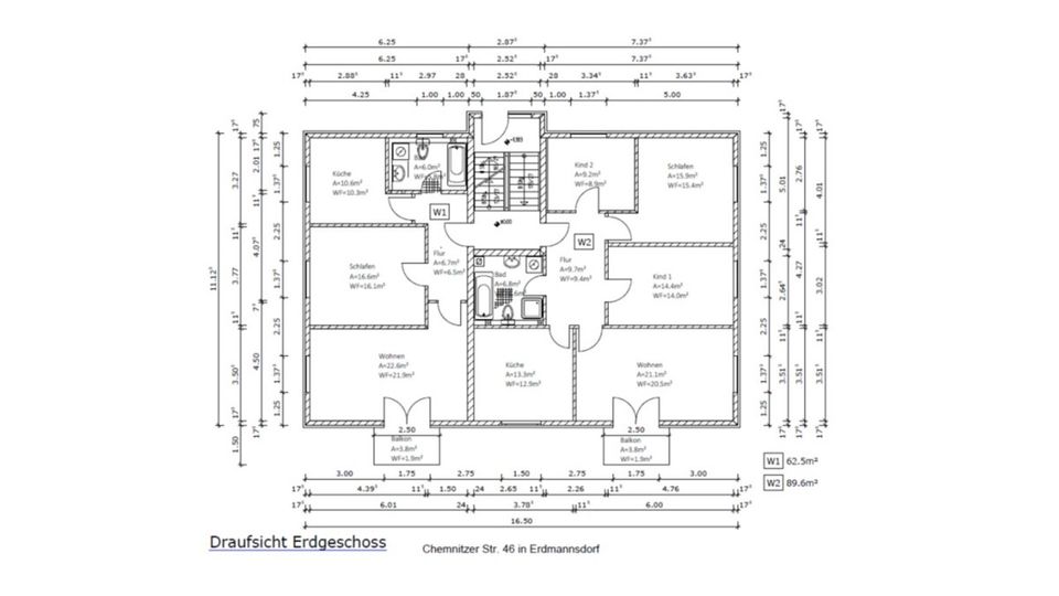Mehrfamilienhaus mit 7 schönen Mietwohnungen im Augustusburger Ortsteil Erdmannsdorf zu verkaufen! in Augustusburg