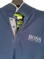 Herren Männer T-shirt blau Hugo Boss M Monomuster mit Kragen Bayern - Stegaurach Vorschau