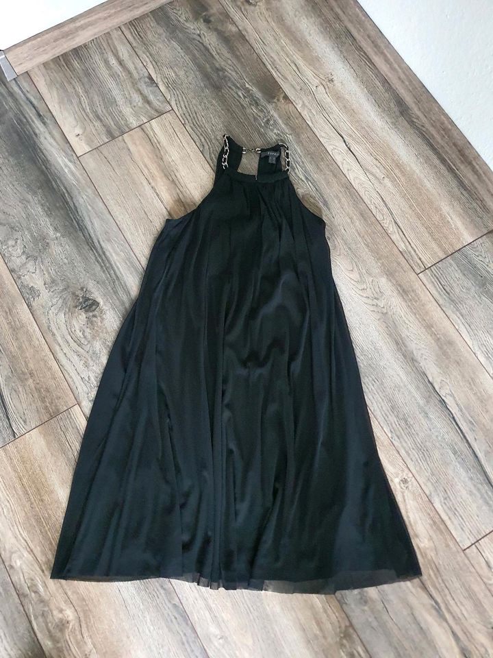 Chiffonkleid Abendkleid Cocktailkleid Gr.XS 34 schwarz wie neu in Ziegenrück