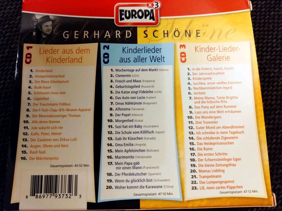 Gerhard Schöne * Kinderlieder * Box * 3 CDs in Jena