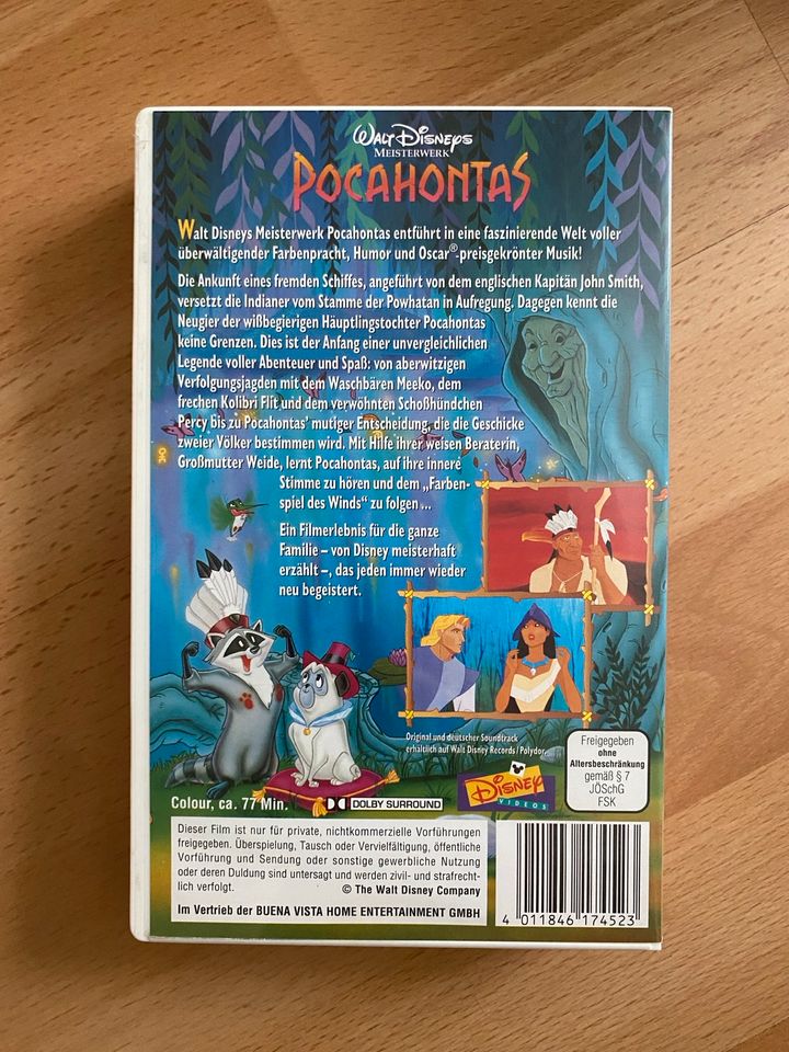 Walt Disney VHS  Meisterwerk mit Hologram Pocahontas zu verkaufen in Worms