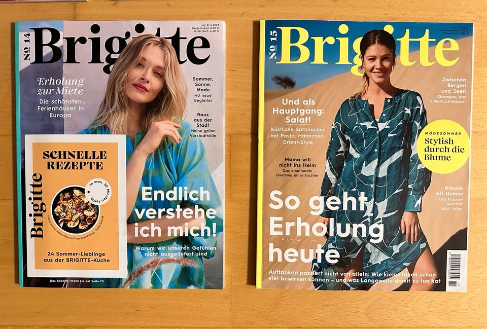 5 Brigitte Zeitschriften - Nr. 11 - 15 / Mai, Juni, Juli 2023 in Ummendorf