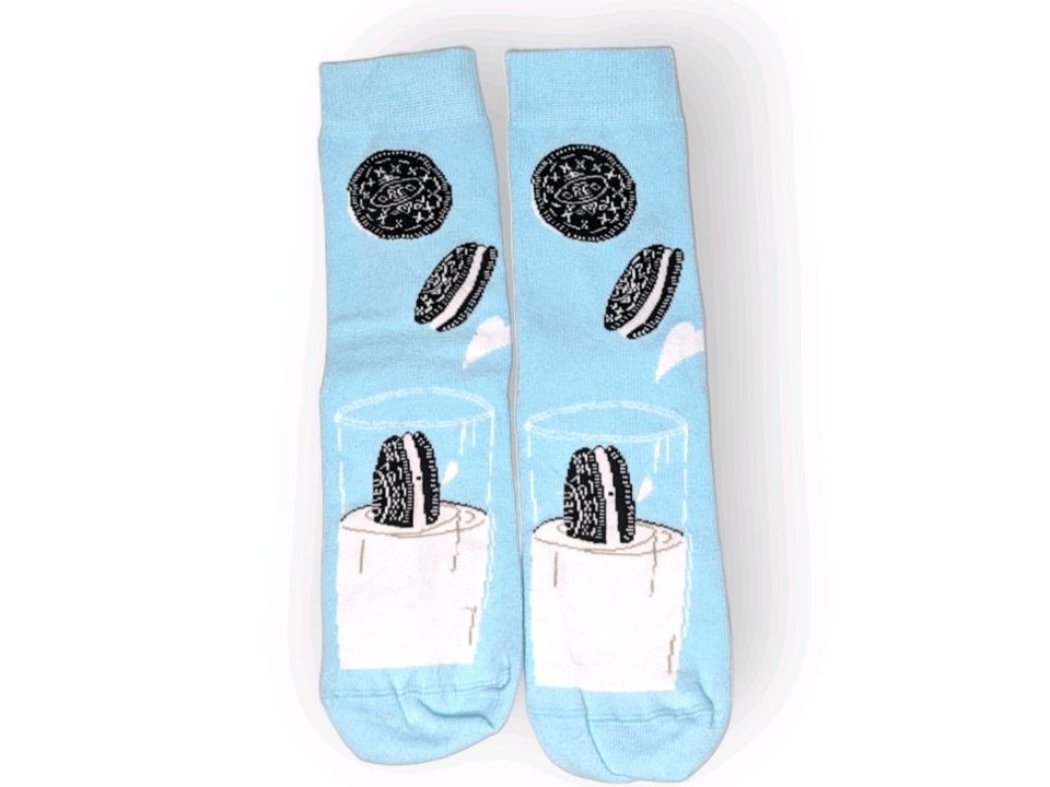 hellblau Oreo Socken in Wuppertal