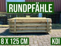 Pfähle Pfosten Holzpfahl Baumpfahl Rundpfahl - 8 x 125 cm - KDI Nordrhein-Westfalen - Lennestadt Vorschau