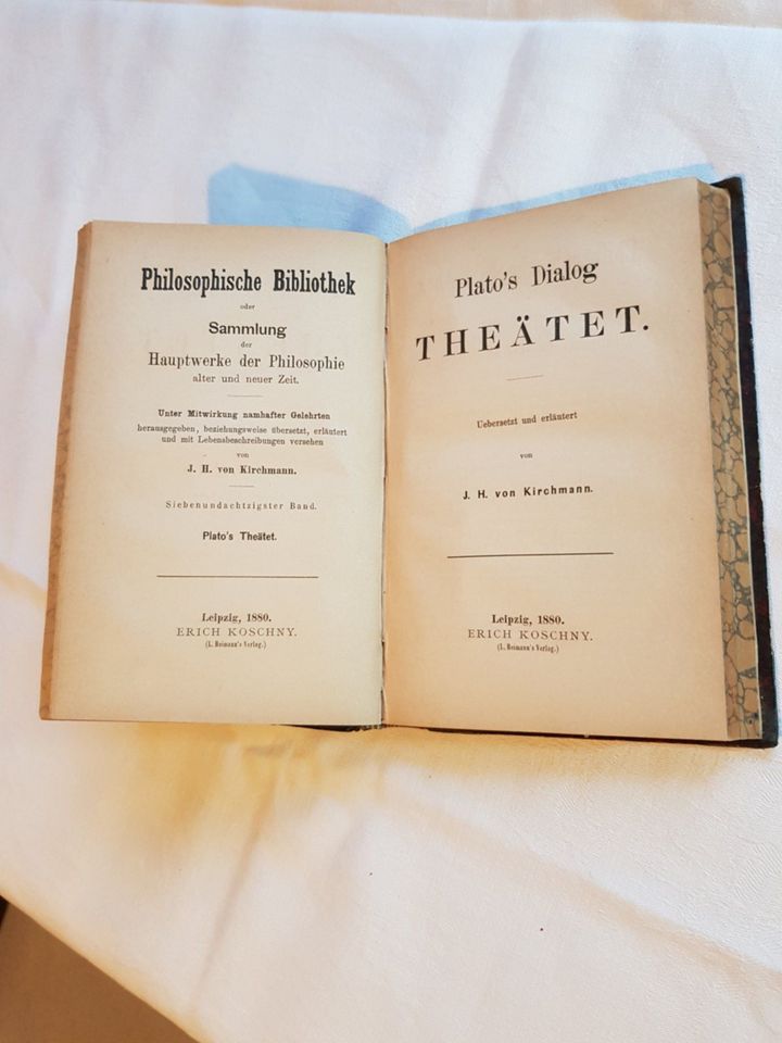 Plato's "Gastmahl" und "Theätet und Parmenides" in Mildstedt