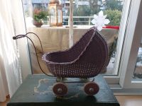 Puppenwagen Smallstuff Rattan dunkelrosa flieder Bremen - Horn Vorschau