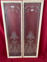 2x ANTIKE GLASSCHEIBE JUGENDSTIL UM 1890 FENSTER GIRLANDEN BLUMEN 34x130cm - Versand möglich 59 Euro - Wir sind für Sie da lokal in 86830 Schwabmünchen oder online ARTHOME24 Bayern - Schwabmünchen Vorschau