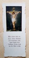 1 Andachtsbild, Gebetsbild, ab 1900, alt, Jesus am Kreuz, Bogenra Bayern - Wernberg-Köblitz Vorschau