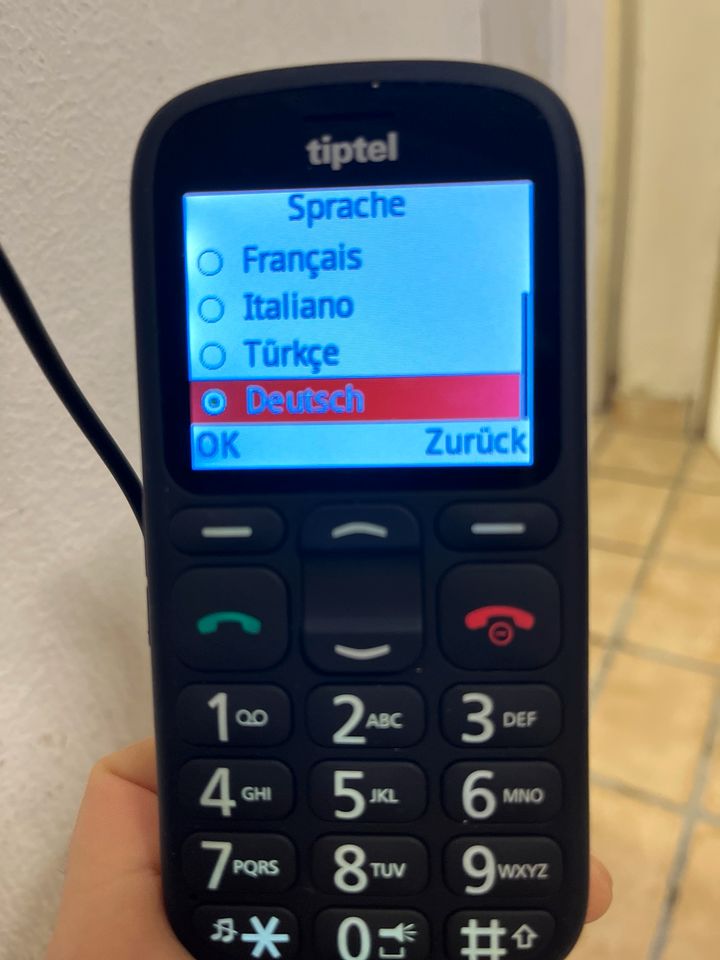 Tiptel Ergophone 6380 / Neuwertig/ Seniorenhandy / Telefon in Bad Lippspringe