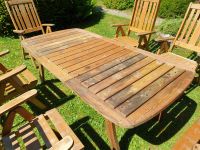 Gartenmöbel Tisch und 6 Stühle, Holz, gebraucht! Schleswig-Holstein - Glücksburg Vorschau