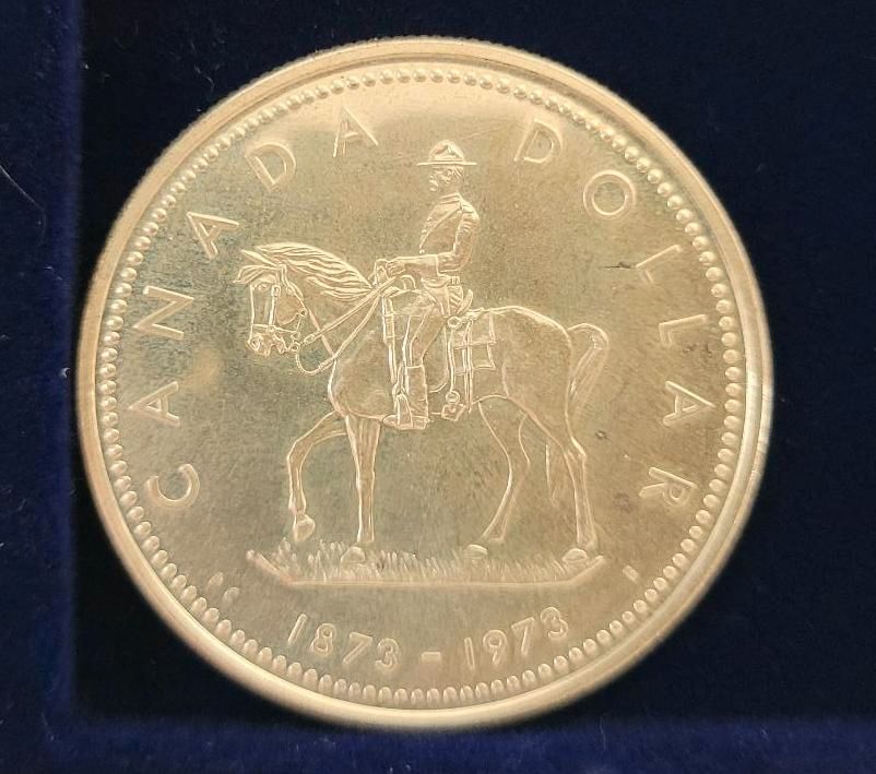 1973 1$, Reiter Kanada Dollar, Royal Canadian Mounted Police in Stuttgart