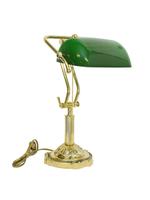 Traditonelle Bankerlampe aus Messing mit grünem Glasschirm Nordrhein-Westfalen - Gronau (Westfalen) Vorschau