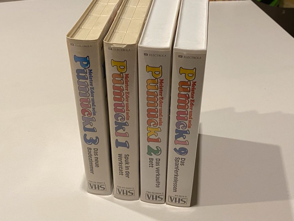 Set 4 x Meister Eder und sein Pumuckl VHS Videokassette Video in Großhartmannsdorf