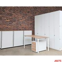 Büromöbel Set: PALMBERG Schreibtisch Highboard Schrank 80 cm weiß Berlin - Reinickendorf Vorschau