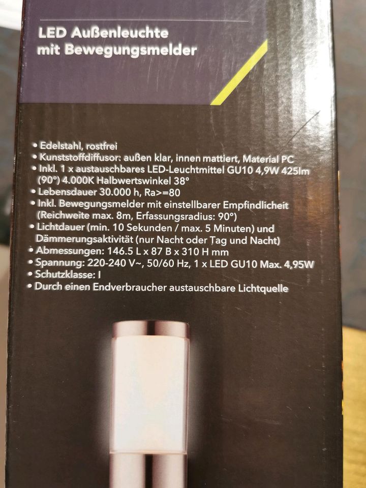 Außenleuchte /Lampe /LED (2 Stück) je in Würselen