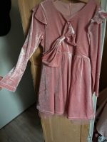 Kleid elegant Mädchen rosa 128/134 langärmlig Samt Dresden - Cotta Vorschau