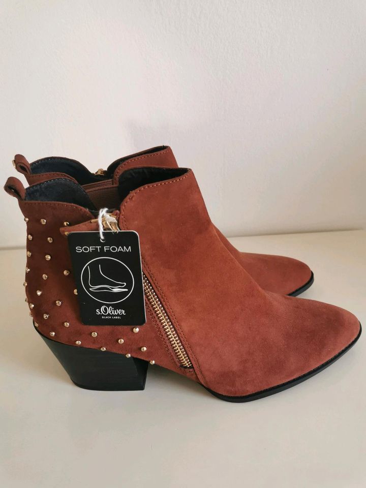 S. Oliver Black Label Stiefelette, Gr. 40 in Königsbrunn