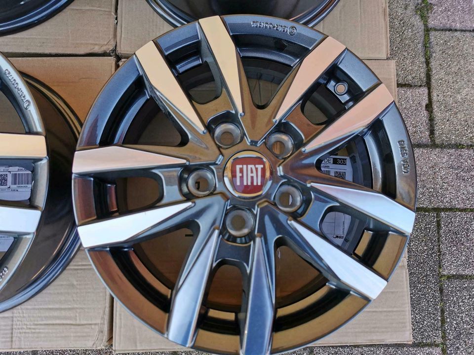 4 neu 16" Alufelgen Fiat Ducato 250 250L Jumper Wohnmobil Borbet in Philippsburg