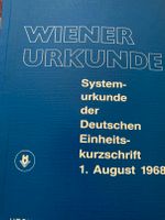 Stenografie: Wiener Urkunde, verlagfrisch Nordrhein-Westfalen - Sankt Augustin Vorschau