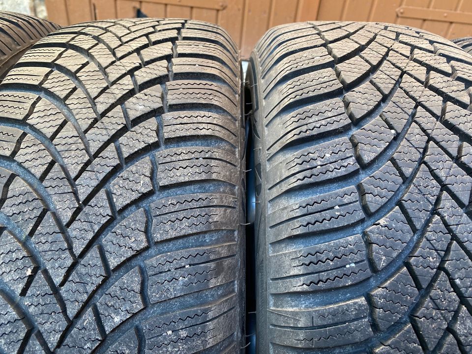 4 x Winterreifen Bridgestone M+S 205/55 R16 94H 2 x 5mm 2 x 7,5mm in Klein-Winternheim