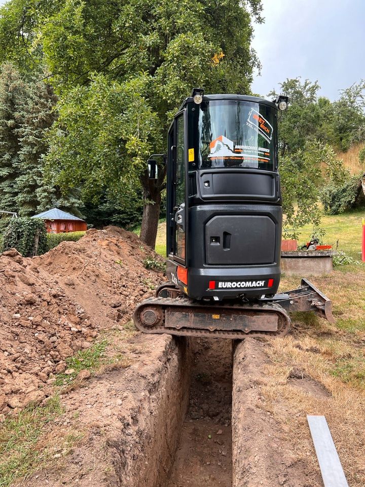 Bagger Mieten | Vermietung Minibagger 2,1T Eurocomach 22 SR in Ponitz