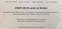 Joseph Beuys Kunst Künstler 1980 Einladungskarte Lindenthal - Köln Sülz Vorschau