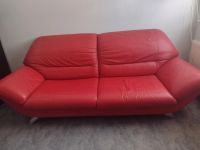 Couch/Sofa echt Leder Rot top Qualität Hessen - Friedberg (Hessen) Vorschau