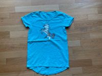 NEU türkises T-Shirt mit Pailletten Pferd von Jigga, Gr. 158/164 Frankfurt am Main - Bornheim Vorschau