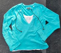 Street One Pullover,  Pulli,  Türkis mit Perle, 2-teilig, Gr. 40 Hessen - Lich Vorschau