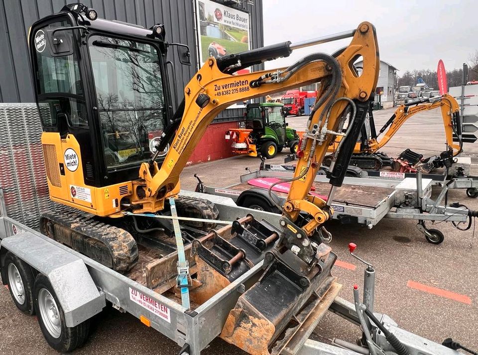 Minibagger Caterpillar 1,9t zu vermieten in Lindau