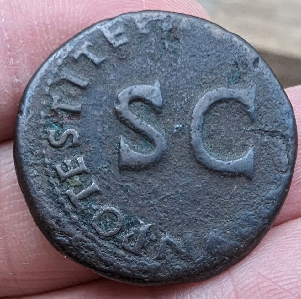 Antike römische Münze  As - Tiberius für seinen Sohn Drusus Minor in Braunschweig