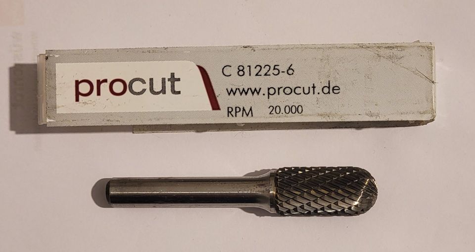 Frässtift Fräser Stift 8 mm Schaft Hartmetall Walzenrundform in Tübingen