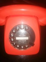 Vintage/Retro Telefon mit Wählscheibe orange Nordrhein-Westfalen - Titz Vorschau