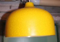 kultige 60/70er gelb-orange Deckenlampe Space Age, DDR, Original Berlin - Niederschönhausen Vorschau