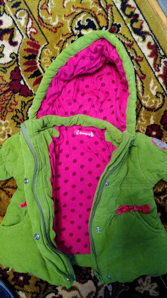 energino Jacke Cordjacke Winterjacke Mädchen Baby Gr. 74 in Dransfeld