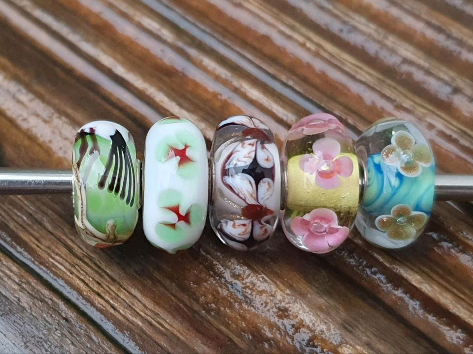 Unikate/Uniques (Kranich, Schmetterling, Blumen) von Trollbeads in Lauf a.d. Pegnitz