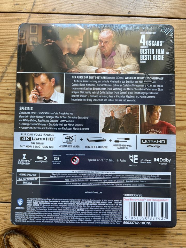 DEPARTED UNTER FEINDEN 4K UHD BD LIMITIERTES STEELBOOK (2 DISC) in Berlin