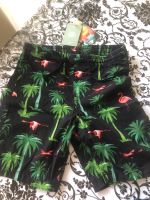 Shorts kurze Hose Palme Flamingos   Dieter Braun Designer  Gr 146 Bayern - Würzburg Vorschau