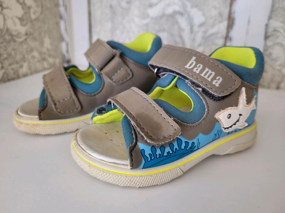 BAMA 20 Echtleder Sohle Sandalen Jungen Schuhe Lauflerner in Hohenmölsen