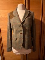 GANT Blazer Tailliert  Karo Gr. 40  Wolle mit Lederbesätze / NEU Nordrhein-Westfalen - Krefeld Vorschau