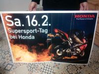 Plakat Supersporttag bei Honda Kunststoff sehr groß Rheinland-Pfalz - Hagenbach Vorschau